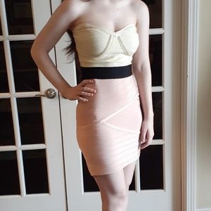 Bebe Strapless Mini Dress